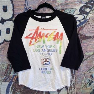 Stussy world tour baseball Jersey